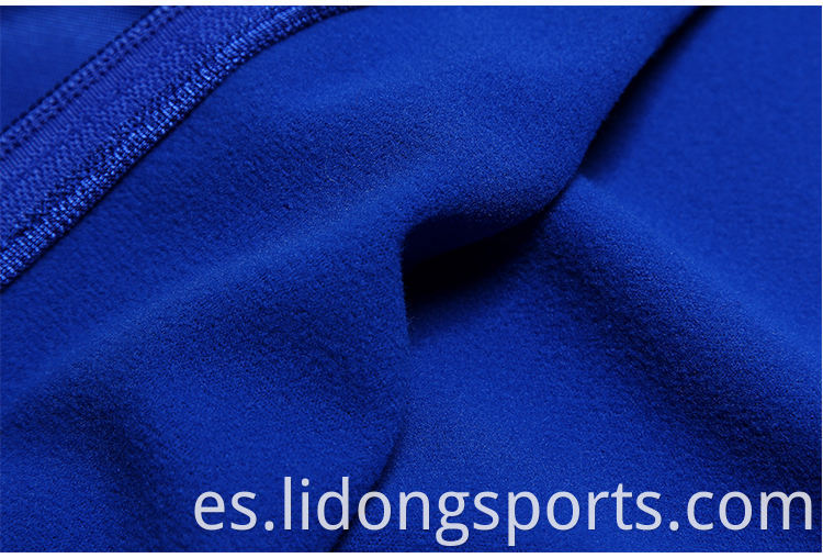 Ropa deportiva de alta calidad Lidong 100% Polyester Blue Track Sholesale al por mayor
